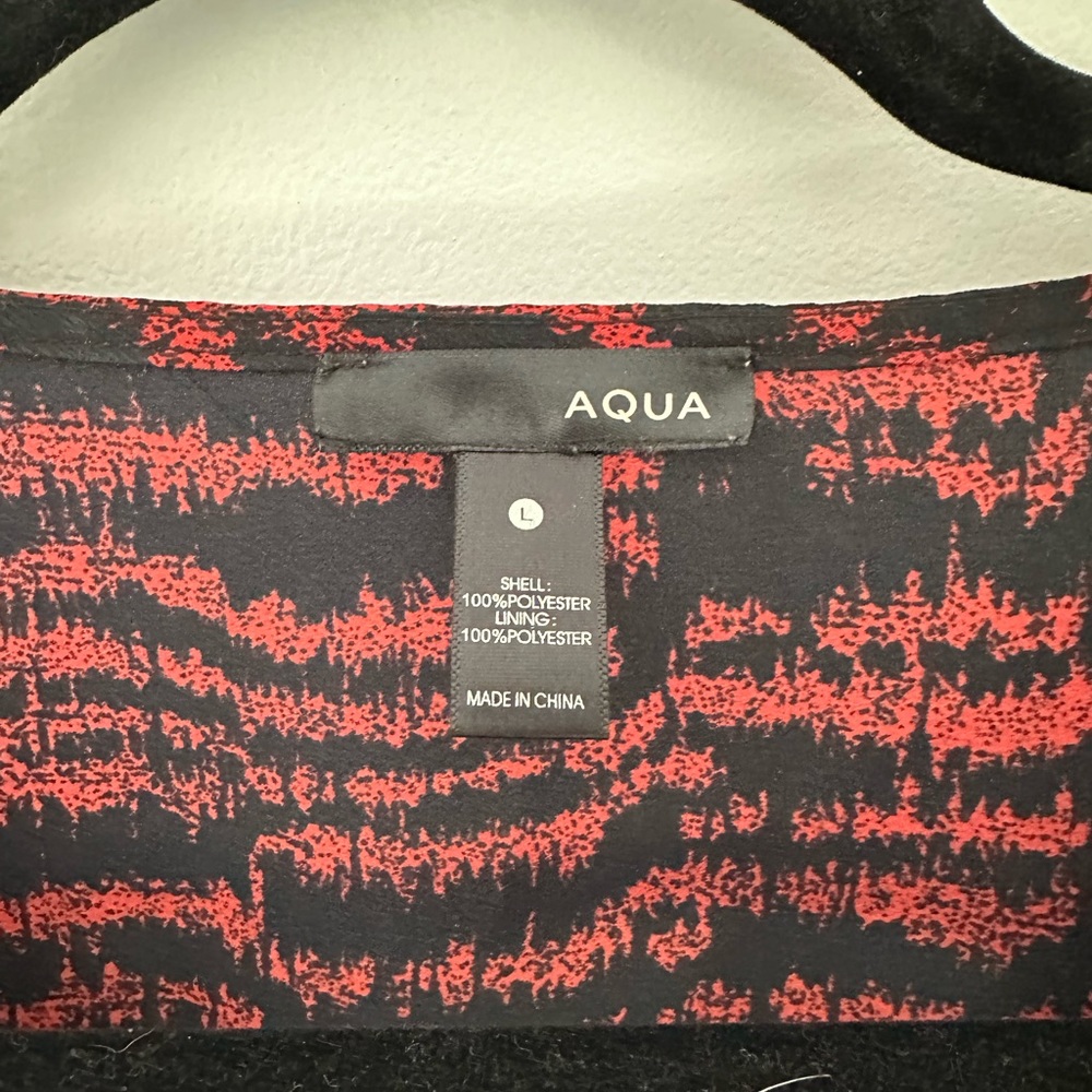 Aqua long sleeve dress